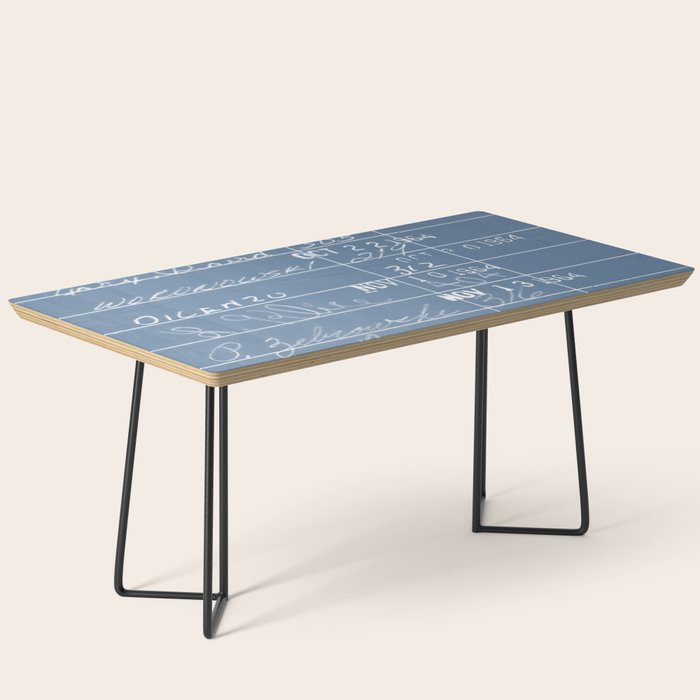 Library Card 23322 Negative Blue Coffee Table Gallery Image 1
