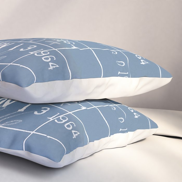 Library Card 23322 Negative Blue Pillow Sham Gallery Image 3