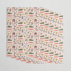 Home For The Holidays Blush Pink Christmas Wrapping Paper Gallery Image 3