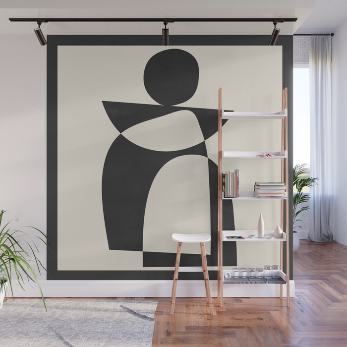Minimal Abstract Art 39b Wall Mural Gallery Image 1
