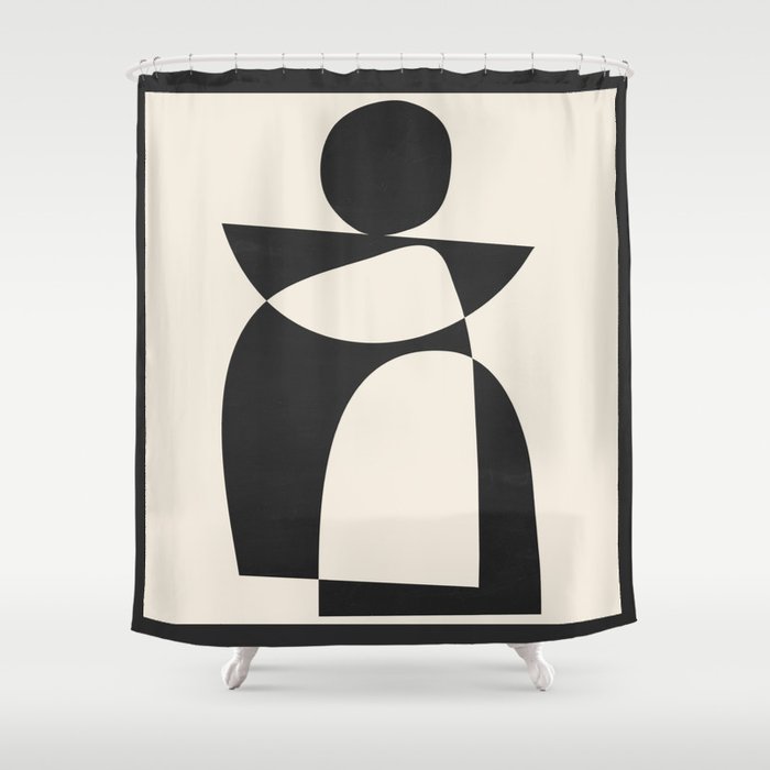 Minimal Abstract Art 39b Shower Curtain Gallery Image 1
