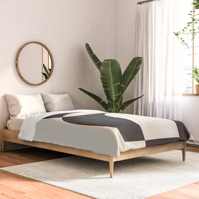 Minimal Abstract Art 39b Comforter Gallery Image 2
