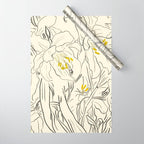 Minimalist Garden flowers Wrapping Paper Gallery Image 1