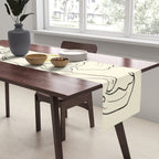 Minimalist Garden flowers Table Runner Gallery Image 2