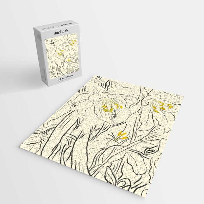 Minimalist Garden flowers Jigsaw Puzzle Gallery Image 2