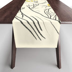 Minimalist Garden flowers Table Runner Gallery Image 1