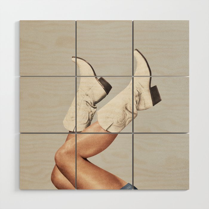 These Boots - Silver Gray Wood Wall Art Gallery Image 1