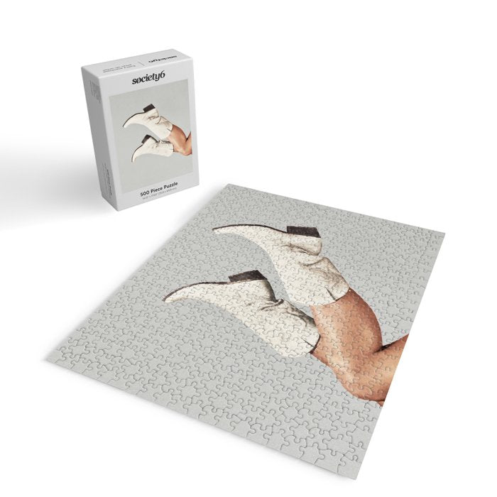 These Boots - Silver Gray Jigsaw Puzzle Gallery Image 2