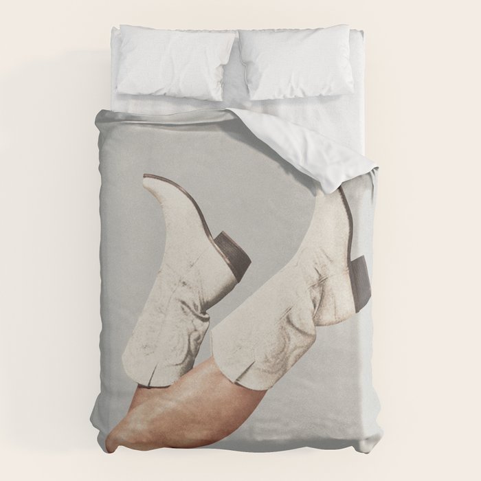 These Boots - Silver Gray Duvet Cover Gallery Image 1
