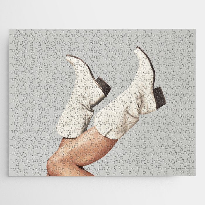 These Boots - Silver Gray Jigsaw Puzzle Gallery Image 1