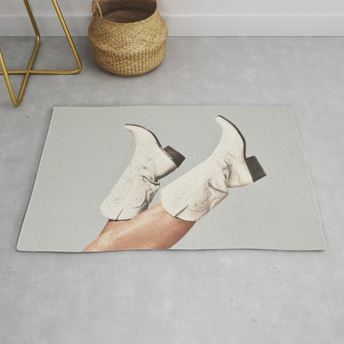 These Boots - Silver Gray Rug Gallery Image 1