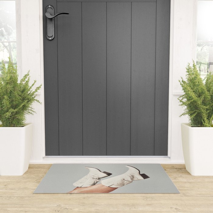 These Boots - Silver Gray Welcome Mat Gallery Image 3