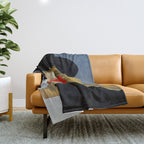 Das MaÌdchen mit dem Hut Throw Blanket Gallery Image 1