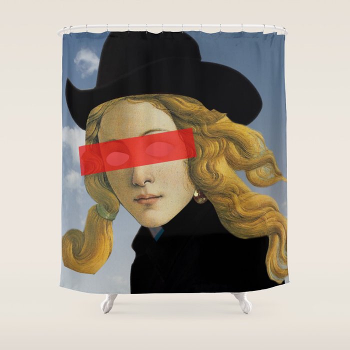 Das MaÌdchen mit dem Hut Shower Curtain Gallery Image 1