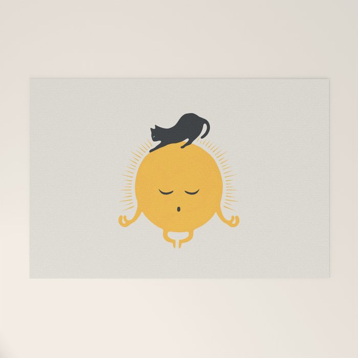 Good Meowâing 8 soulmate sun meditation  Welcome Mat Gallery Image 1