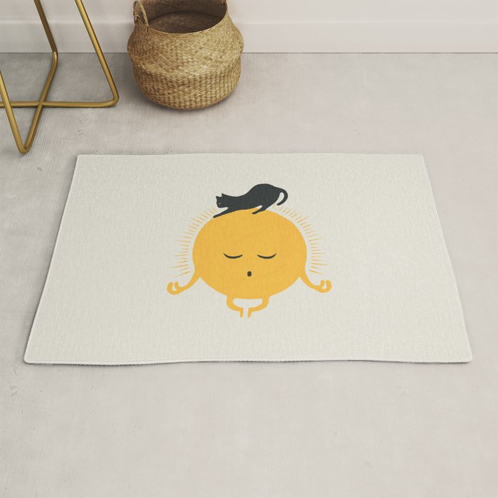 Good Meowâing 8 soulmate sun meditation  Rug Gallery Image 1