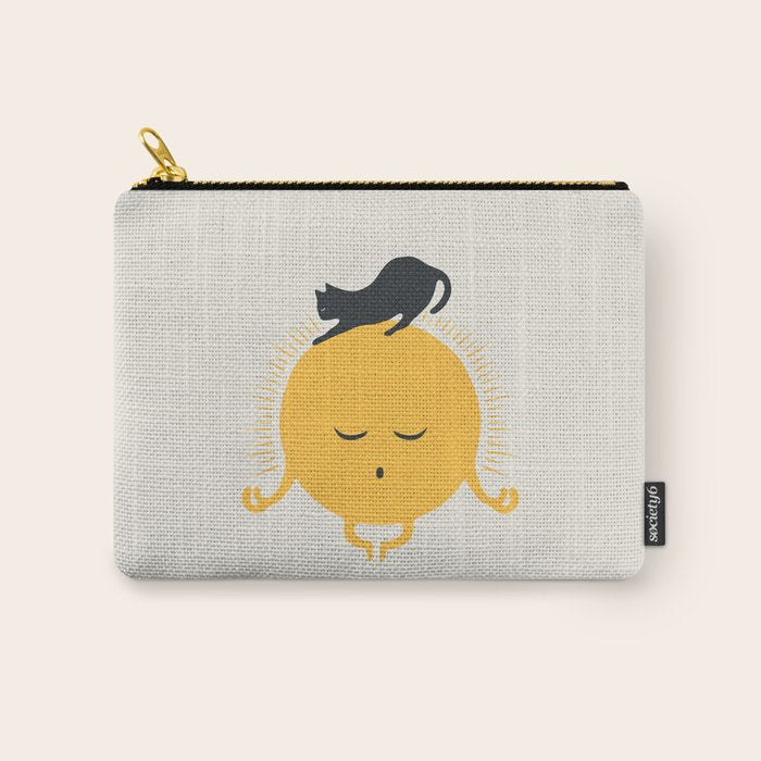 Good Meowâing 8 soulmate sun meditation  Carry All Pouch Gallery Image 1