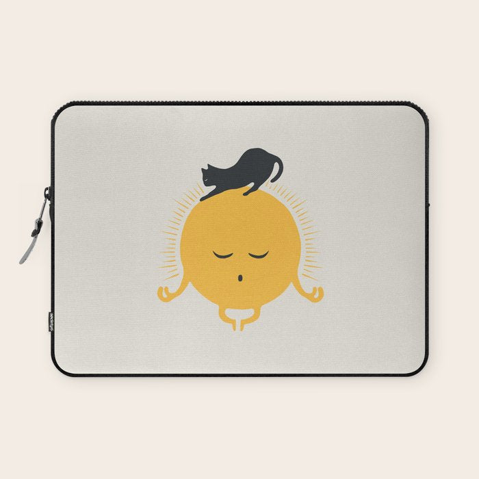 Good Meowâing 8 soulmate sun meditation  Laptop Sleeve Gallery Image 1