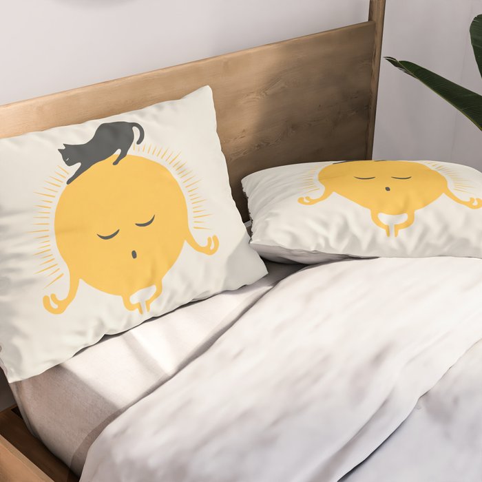 Good Meowâing 8 soulmate sun meditation  Pillow Sham Gallery Image 2