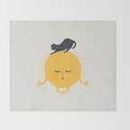 Good Meowâing 8 soulmate sun meditation  Throw Blanket Gallery Image 2