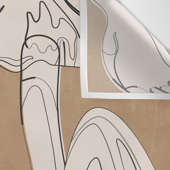 Abstract Mushrooms 13 Wall Tapestry Gallery Image 3