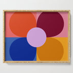 Color Block Bloom Serving Tray Gallery Image 1