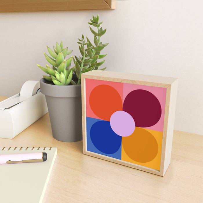 Color Block Bloom Mini Art Print Gallery Image 2
