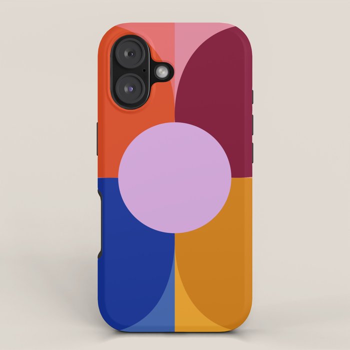Color Block Bloom iPhone Case Gallery Image 1