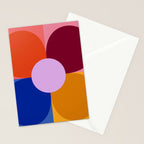 Color Block Bloom Stationery Card Gallery Image 2