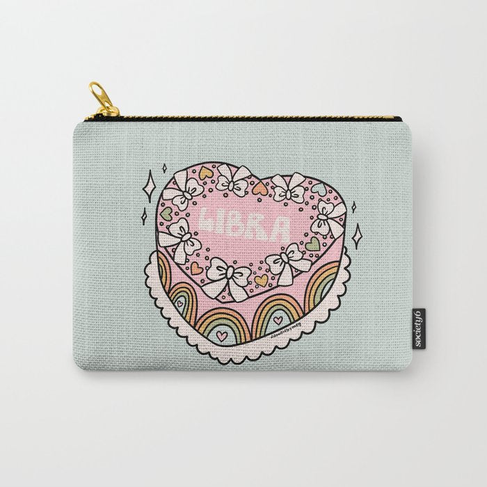Libra Heart Cake Carry All Pouch Gallery Image 1