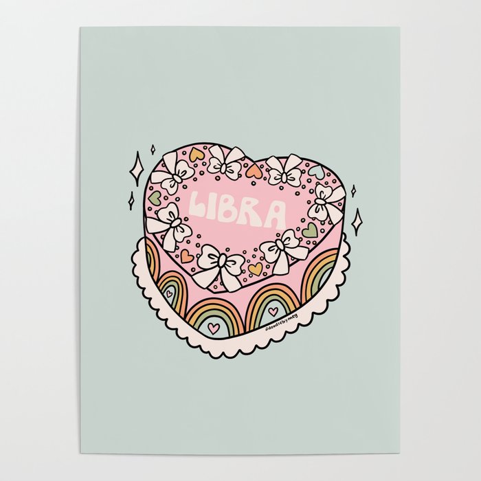 Libra Heart Cake Poster Gallery Image 4