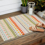 Vintage tropical summer nature art pattern Outdoor Rug Gallery Image 2