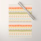 Vintage tropical summer nature art pattern Wrapping Paper Gallery Image 1