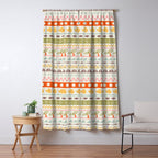 Vintage tropical summer nature art pattern Window Curtain Gallery Image 5