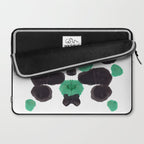 Green & Black Ink Blot Diagram Laptop Sleeve Gallery Image 2