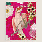 Vintage & Shabby Chic - Tropical Bird Flower Garden Jigsaw Puzzle Gallery Image 1