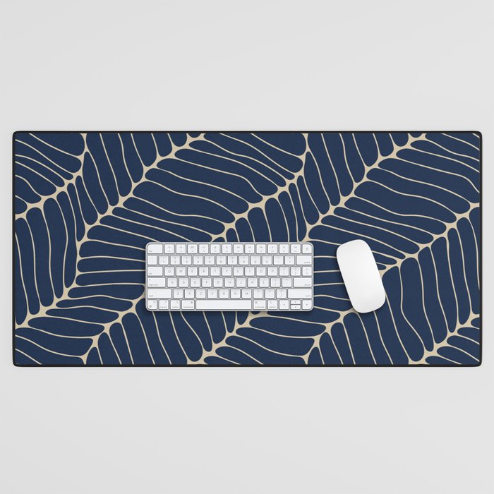 Organic Nature Navy Blue Desk Mat Gallery Image 1