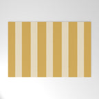Simple Stripes Pattern - Gold Yelllow Welcome Mat Gallery Image 1