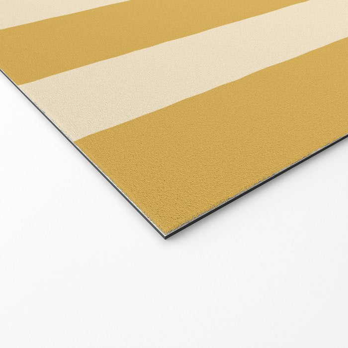 Simple Stripes Pattern - Gold Yelllow Welcome Mat Gallery Image 2