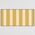 Simple Stripes Pattern - Gold Yelllow Desk Mat Gallery Image 3