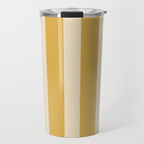 Simple Stripes Pattern - Gold Yelllow Travel Mug Gallery Image 1