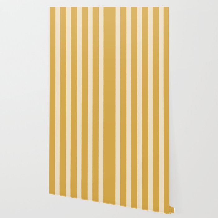 Simple Stripes Pattern - Gold Yelllow Wallpaper Gallery Image 2