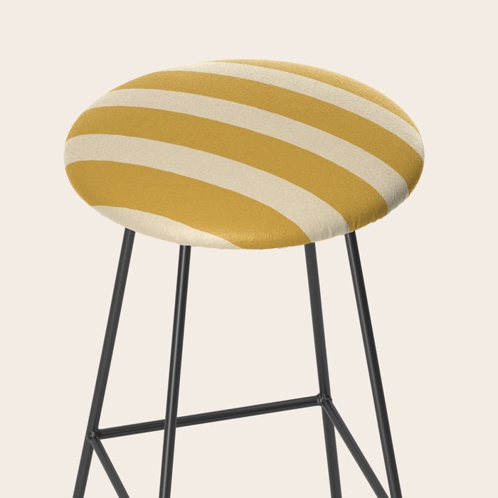 Simple Stripes Pattern - Gold Yelllow Stool Gallery Image 2
