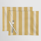 Simple Stripes Pattern - Gold Yelllow Placemat Gallery Image 1