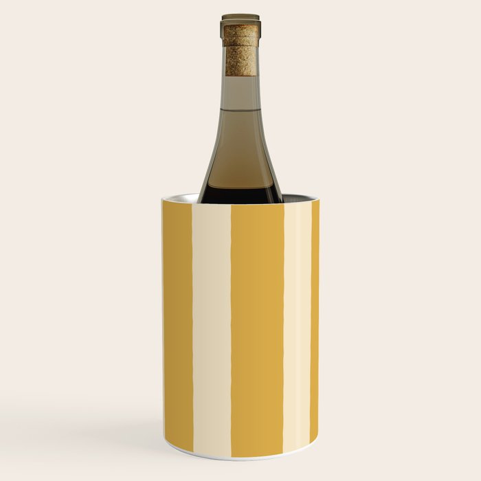 Simple Stripes Pattern - Gold Yelllow Wine Chiller Gallery Image 3