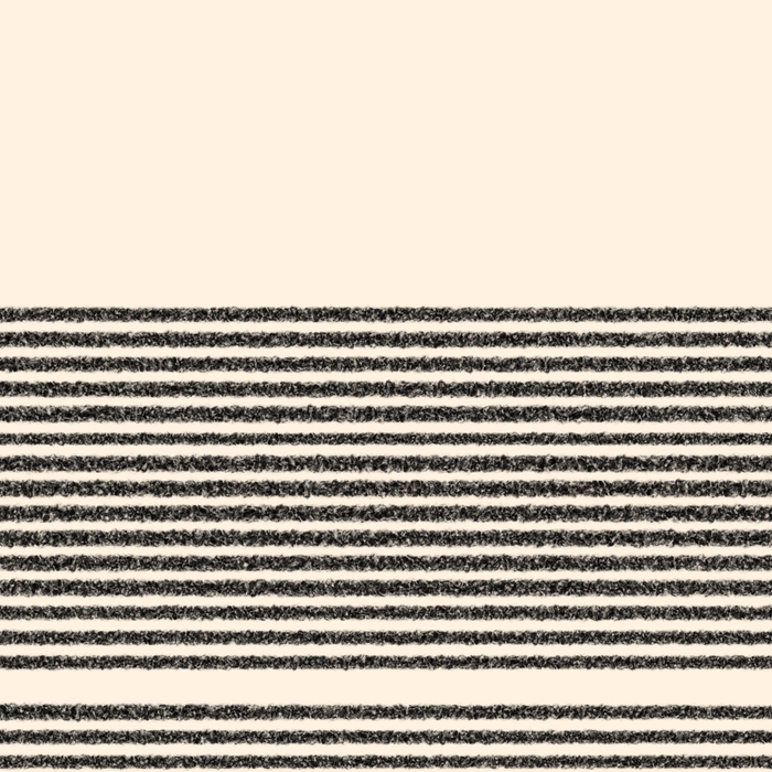 Organic Stripes - Minimalist Textured Line Pattern in Black and Almond Cream Coffee Mug Gallery Image 2