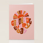 Grateful Everyday - 70s Hippie Style  Stationery Card Gallery Image 2