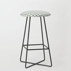 Clovers XXXV Neutral Green Botanical Pattern Stool Gallery Image 1