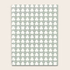 Clovers XXXV Neutral Green Botanical Pattern Notebook Gallery Image 4
