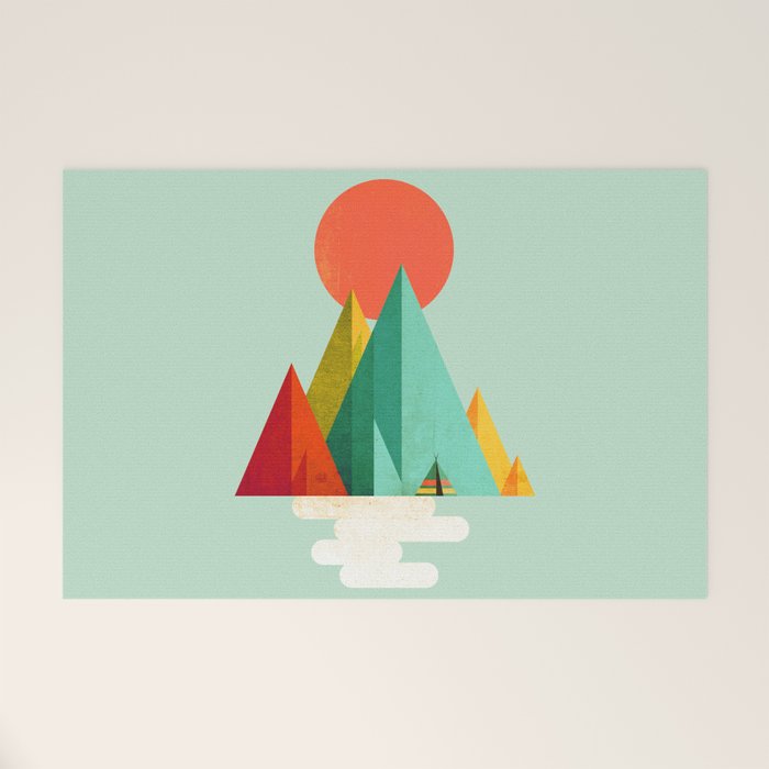 Little Geometric Tipi Welcome Mat Gallery Image 1